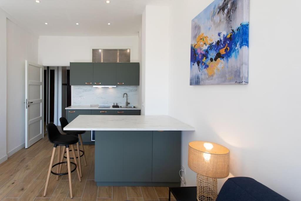 #43 Design Studio Terrace Ac Wifi Sea View 1Min Beach Nizza Exterior foto