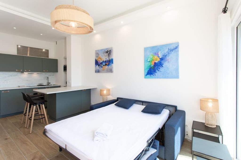 #43 Design Studio Terrace Ac Wifi Sea View 1Min Beach Nizza Exterior foto