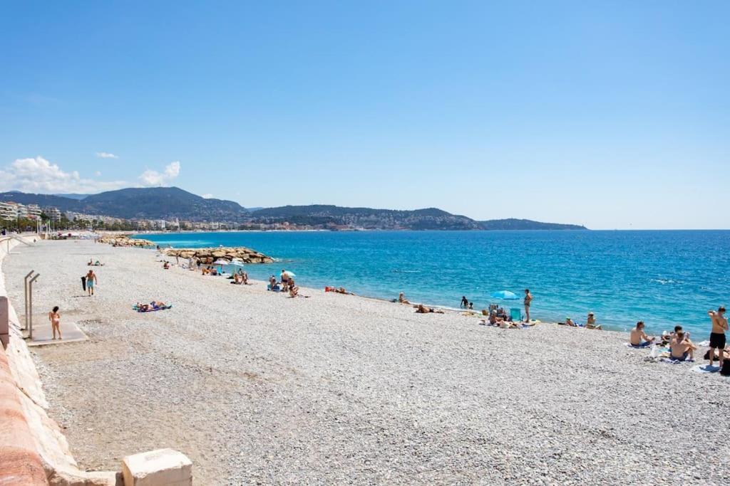 #43 Design Studio Terrace Ac Wifi Sea View 1Min Beach Nizza Exterior foto