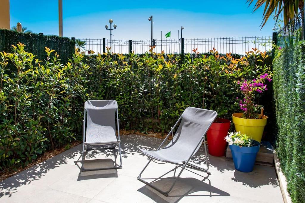 #43 Design Studio Terrace Ac Wifi Sea View 1Min Beach Nizza Exterior foto